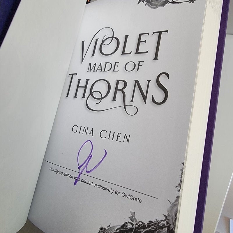 Signed Owlcrate Edition Violet Made of Thorns