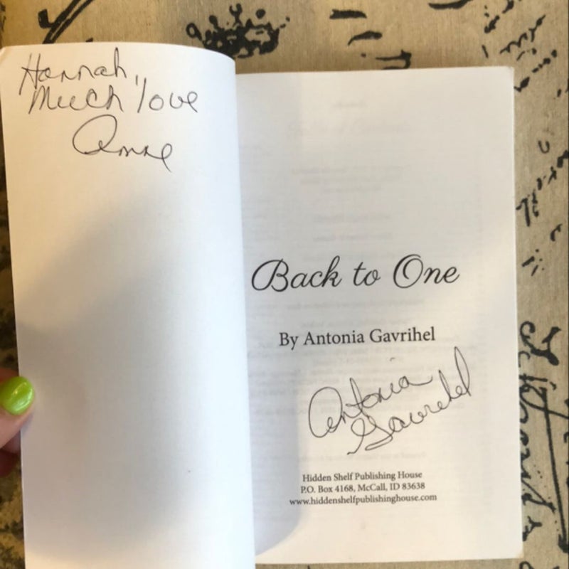 Back to One (SIGNED) 