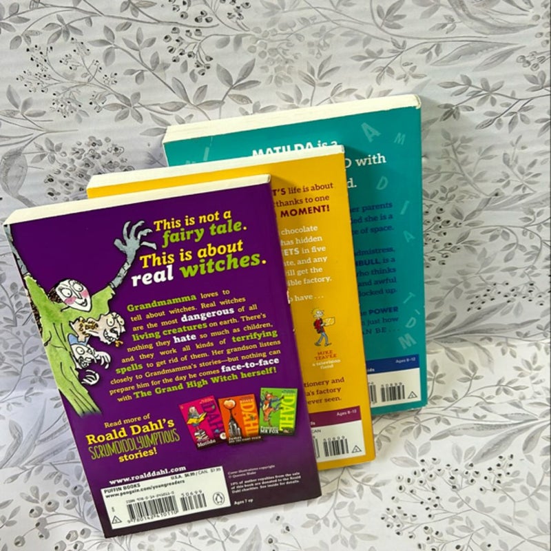 Roald Dahl 3 Paperback Bundle