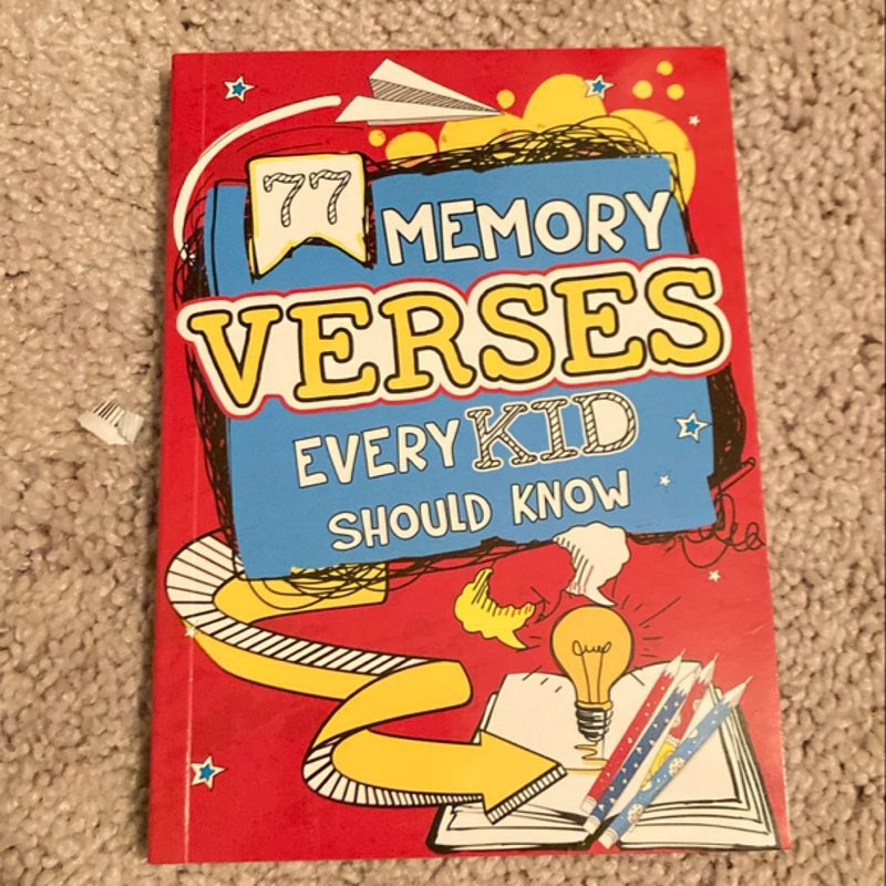  77 Memory Verses Every Kid Should Know
