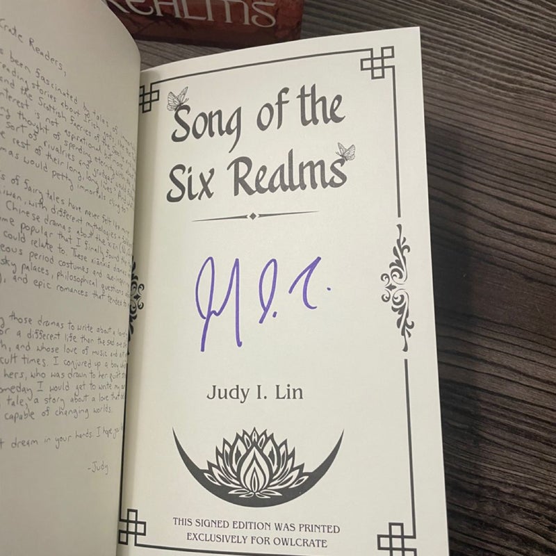 Song of the Six Realms SIGNED Owlcrate Exclusive Ed. 