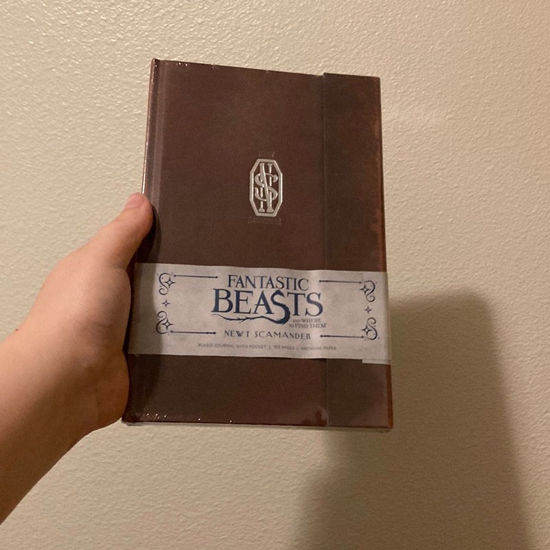 Fantastic Beasts and Where to Find Them: Newt Scamander Hardcover Ruled Journal