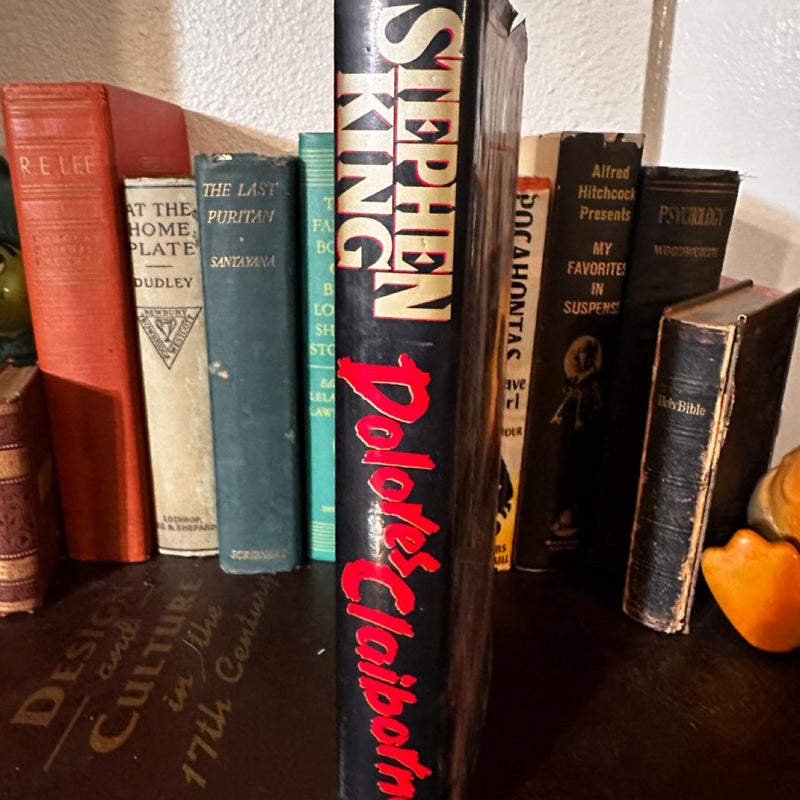 Stephen King Dolores Claiborne first edition first printing 1993 Hard Cover Book