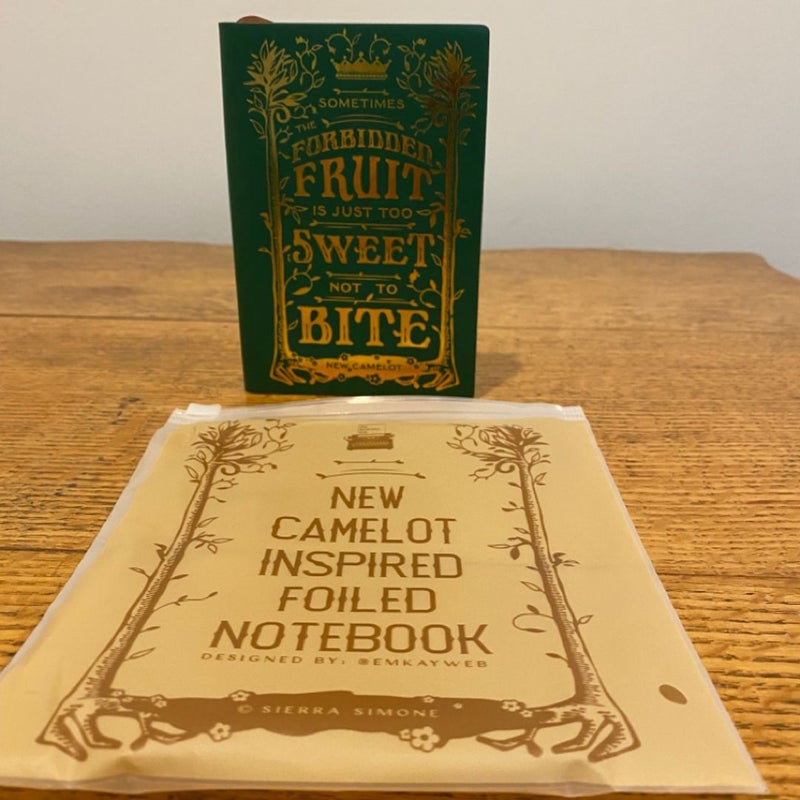Bookishbox New Camelot Inspired Foiled Notebook