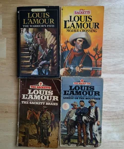 L'Amour Sacketts Bundle: Warrior's Path;  Mojave Crossing; Sackett Brand; Lonely on the Mountain