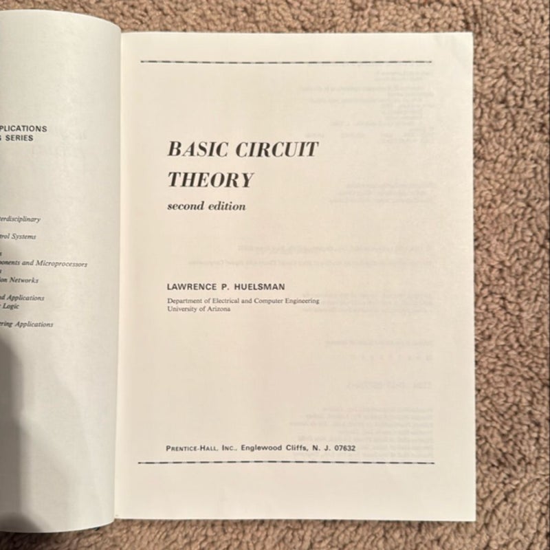 Basic Circuit Theory