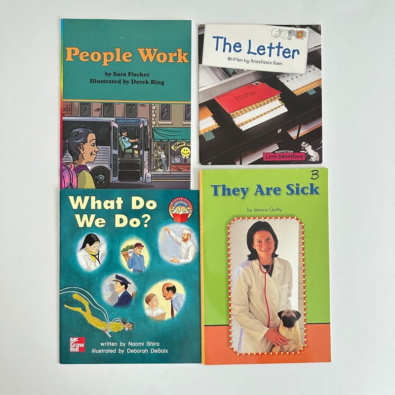 Early Readers Community Helpers book bundle, 4 books