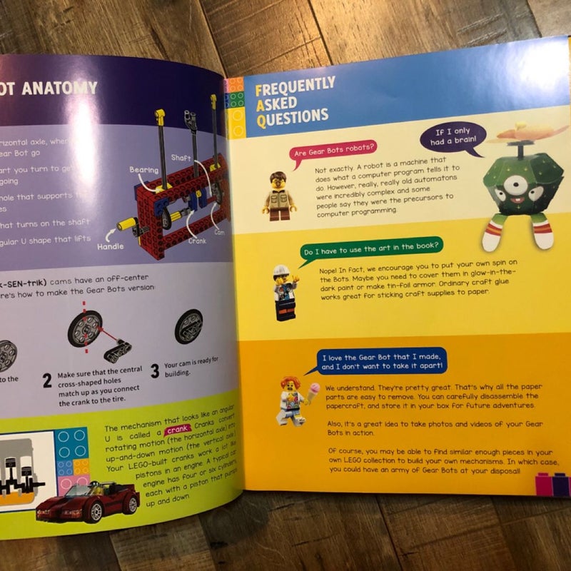 (NEW) Klutz LEGO Gear Bots - 8 Machines to Build & Learn!