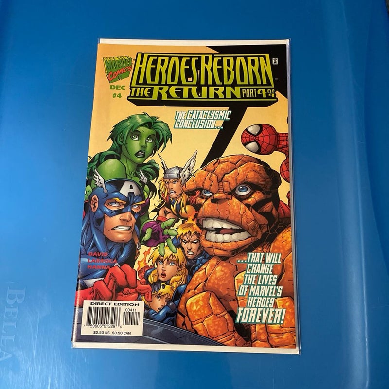 Heroes Reborn: The Return #1-4 (1997) complete set