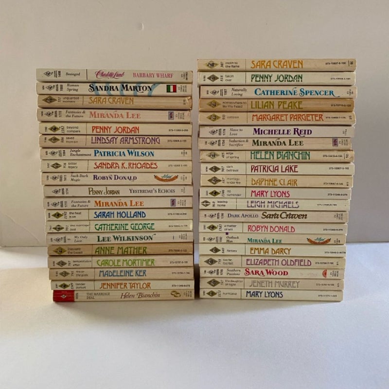 Harlequin Presents Romance Bundle/Lot of 39