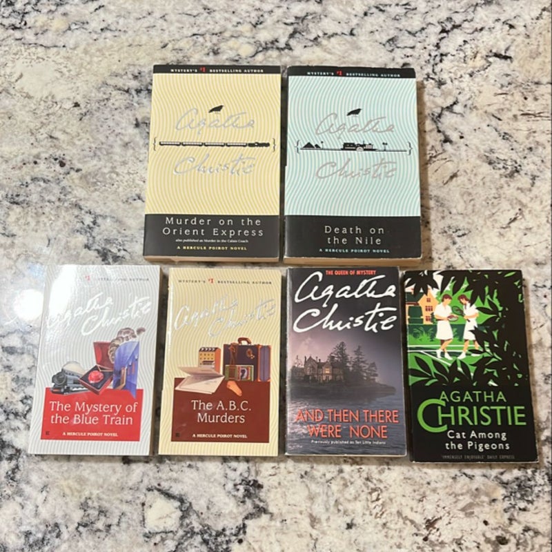 Lot of 6 Agatha Christie Books 