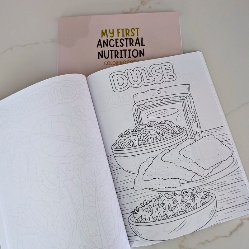 Nourish Your Roots and My First Ancestral Nutrition Coloring Books