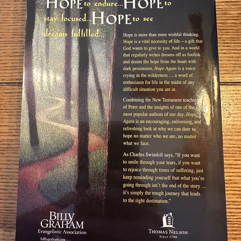 Hope Again : When Life Hurts And Dreams Fade Charles Swindoll Paperback Preowned