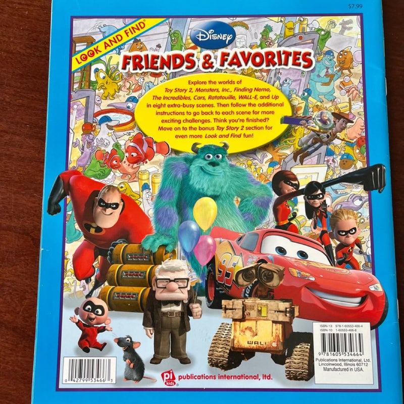 Look and Find Disney Friends & Favorites Toy Story 2 and Pixar