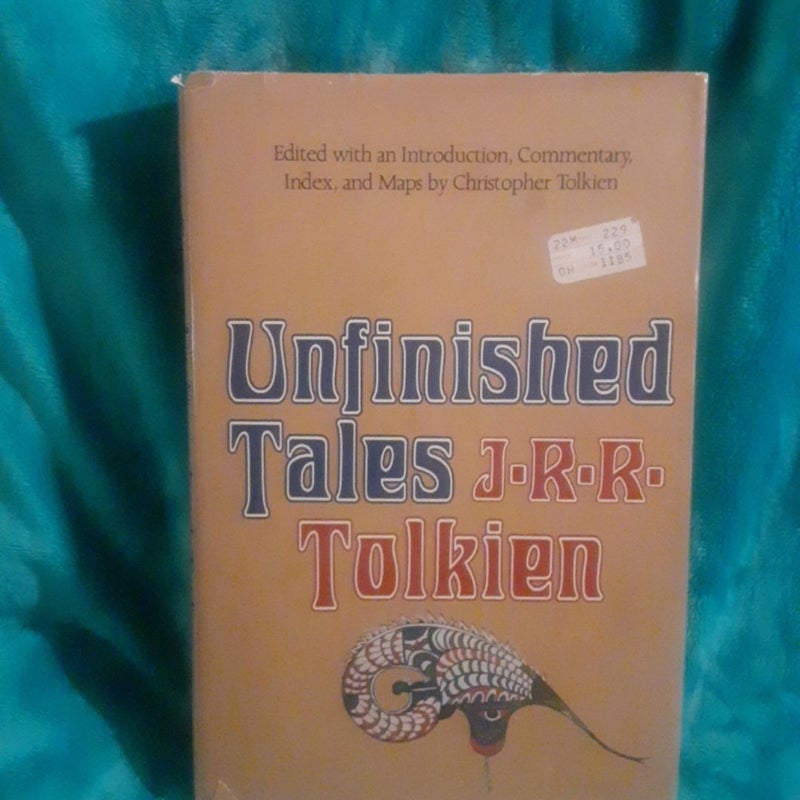 Unfinished Tales By J.R.R. Tolkien First American Edition / 1st Printing Hardcover book!