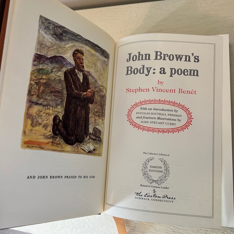 John Brown’s Body: a poem | Easton Press Illustrated Leather Bound Classic