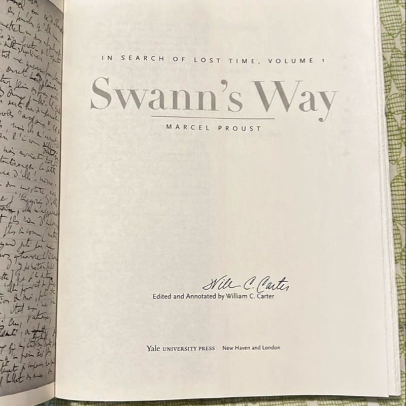 Swan’s Way  - signed by Carter