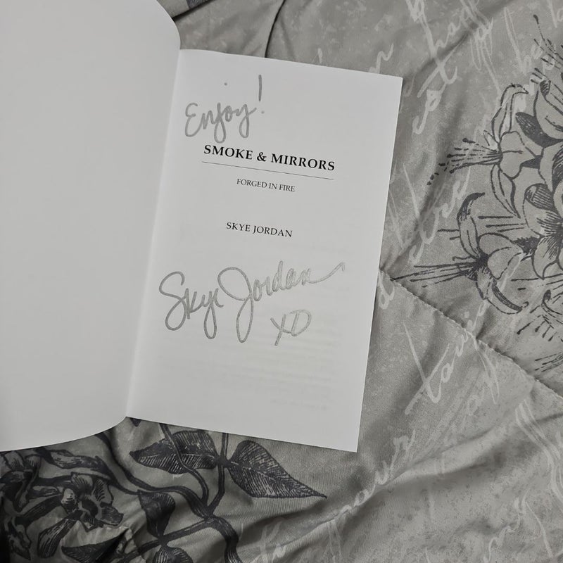 Smoke and Mirrors by Skye Jordan signed