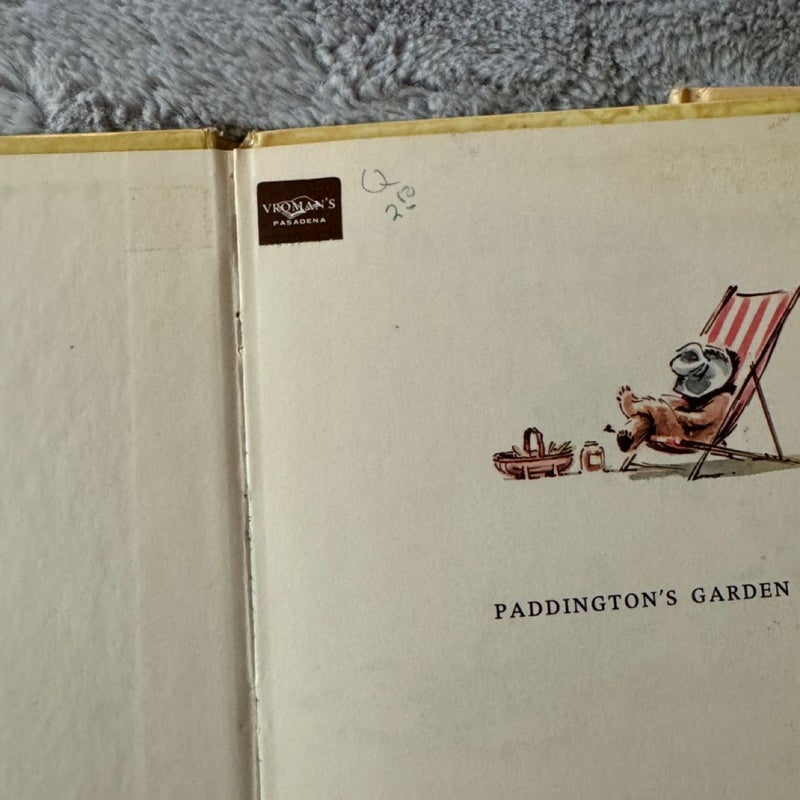 VINTAGE Paddington’s Garden & Paddington At The Circus (Set of 2) • 1st American Editions