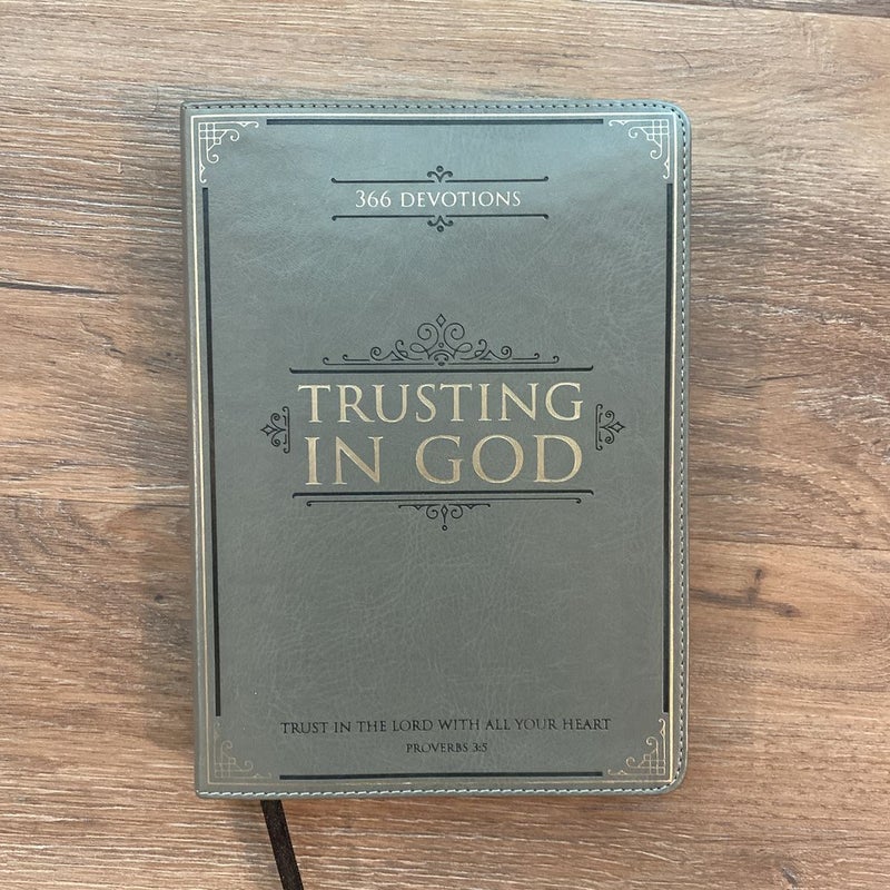 Devo Faux Leather Trusting in God Gray