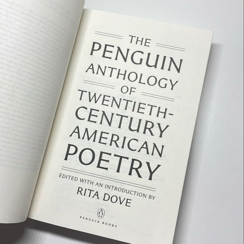 The Penguin Anthology of Twentieth-Century American Poetry