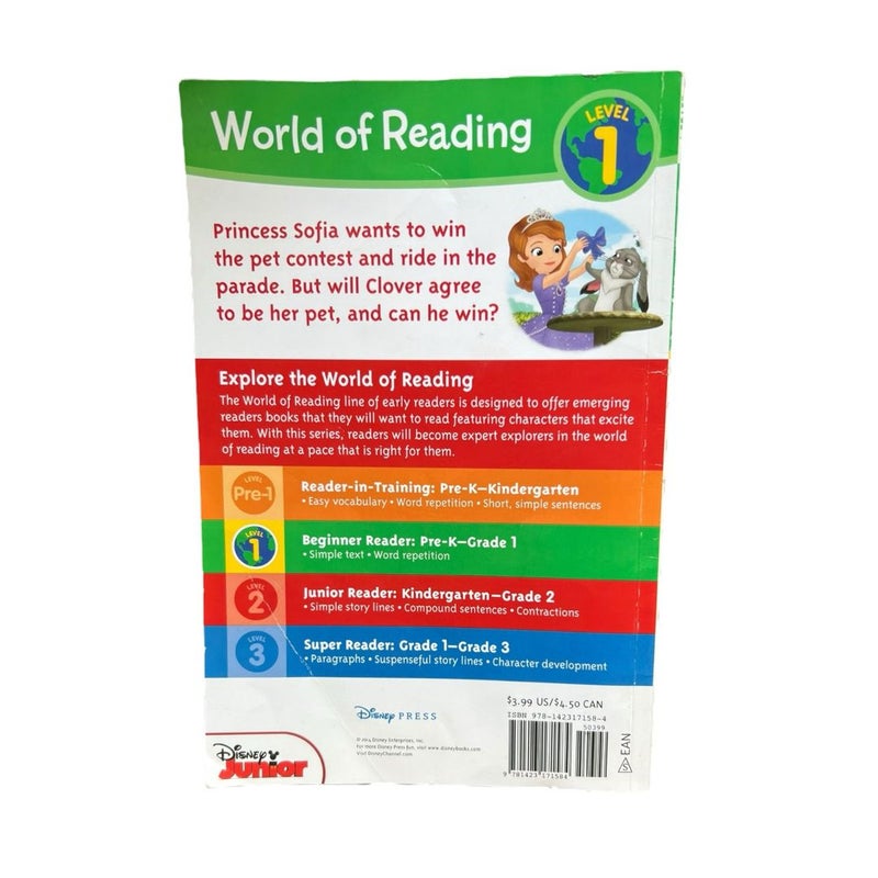 World of Reading: Sofia the First Blue-Ribbon Bunny