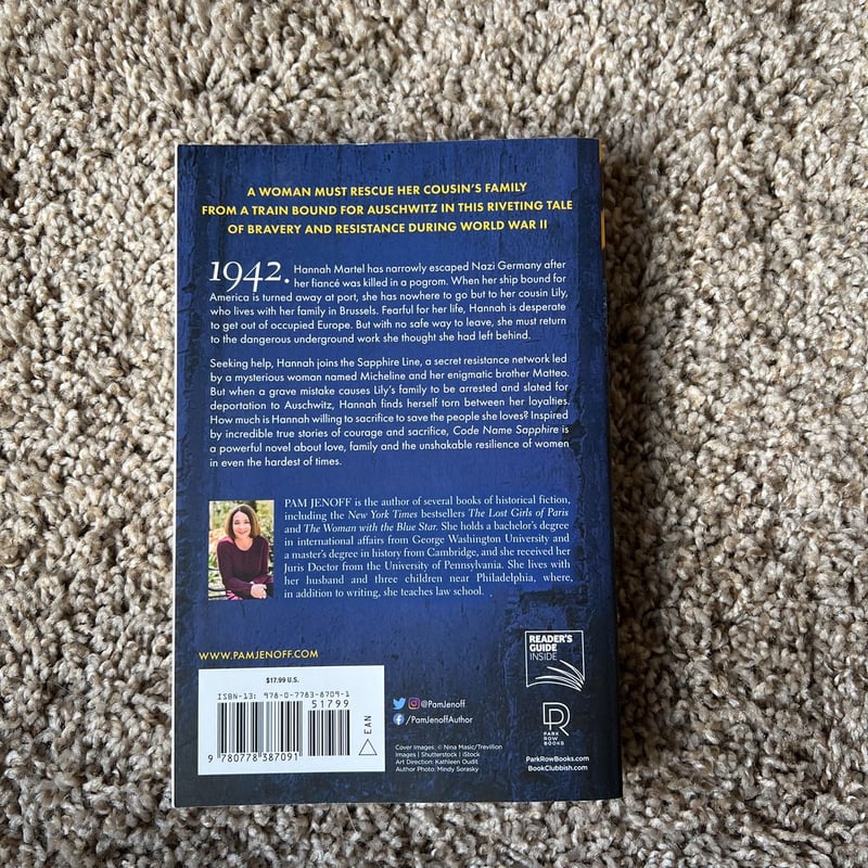 Code Name Sapphire by Pam Jenoff, Paperback | Pangobooks