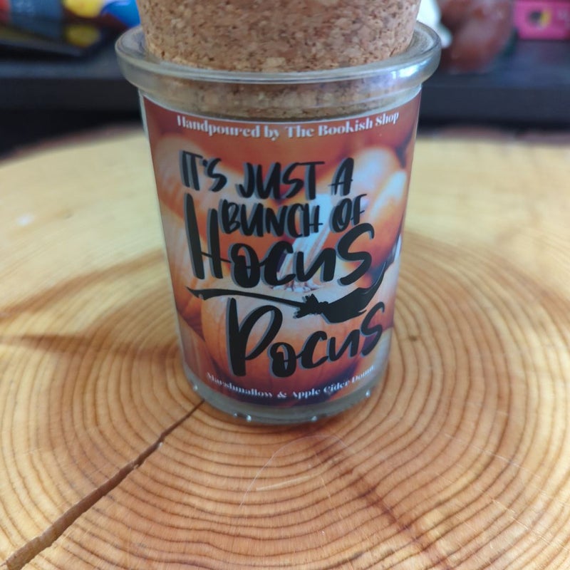 Bookish Box- It's Just a Bunch of Hocus Pocus candle 