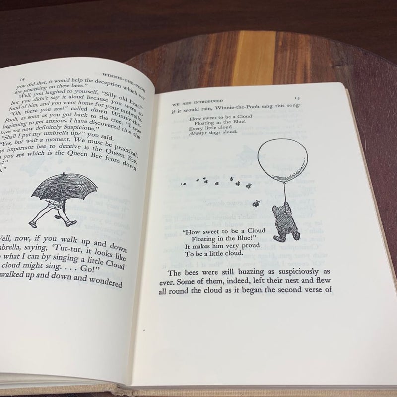 Vintage Winnie the Pooh Hardcover Book  1950 