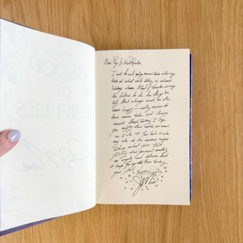 Blood of Hercules SIGNED *Page & Wick Exclusive Edition*