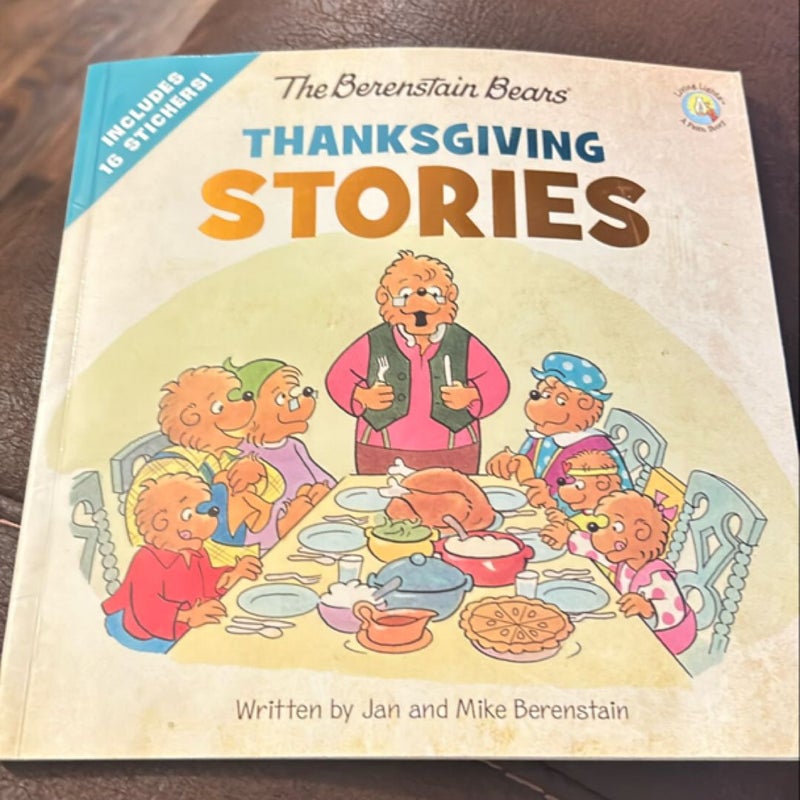 The Berenstein bears Thanksgiving stories collection book with stickers