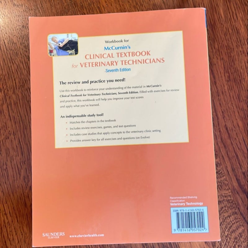 Workbook for Mccurnin's Clinical Textbook for Veterinary Technicians