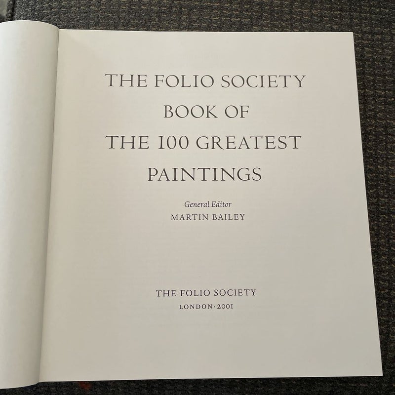  The Folio Society Book of The 100 Greatest Paintings