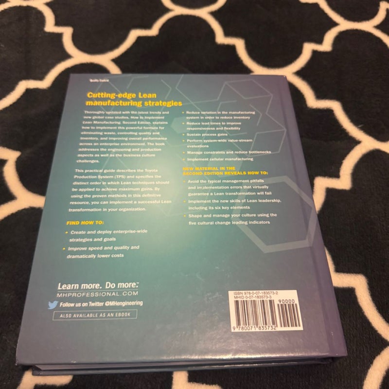 How to Implement Lean Manufacturing, Second Edition