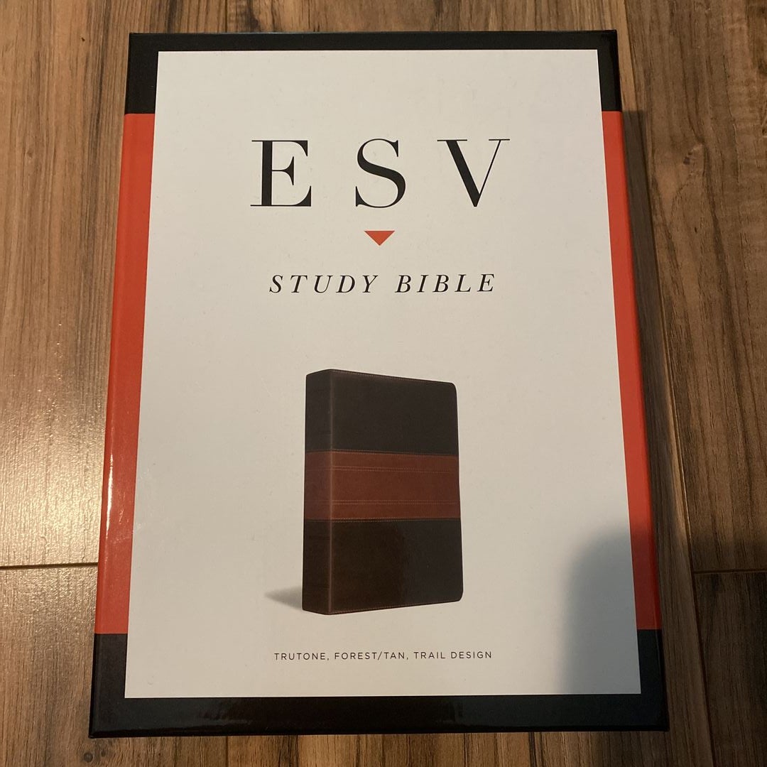 ESV Study Bible (TruTone, Forest/Tan, Trail Design)