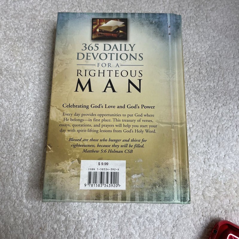 365 daily devotions for a righteous man