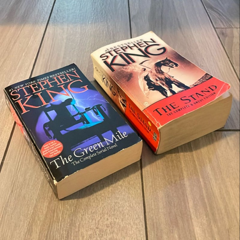 Bundle! Stephen King Paperbacks: The Stand, Later, & The Green Mile