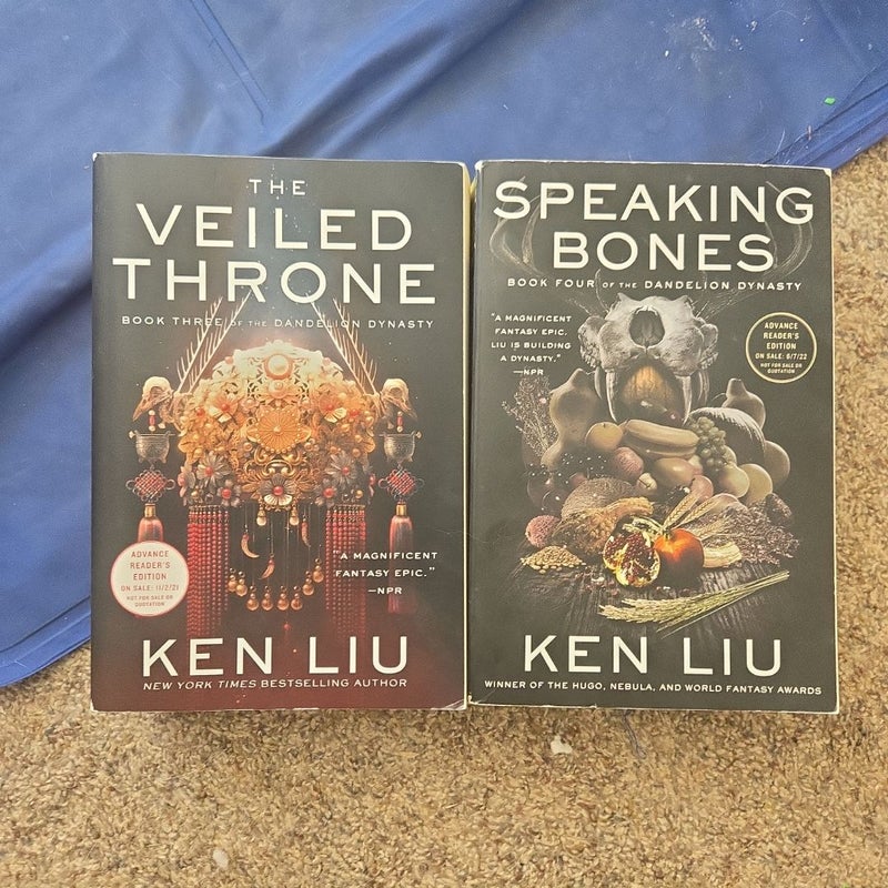 Advance reader copy speaking bones the veiled throne