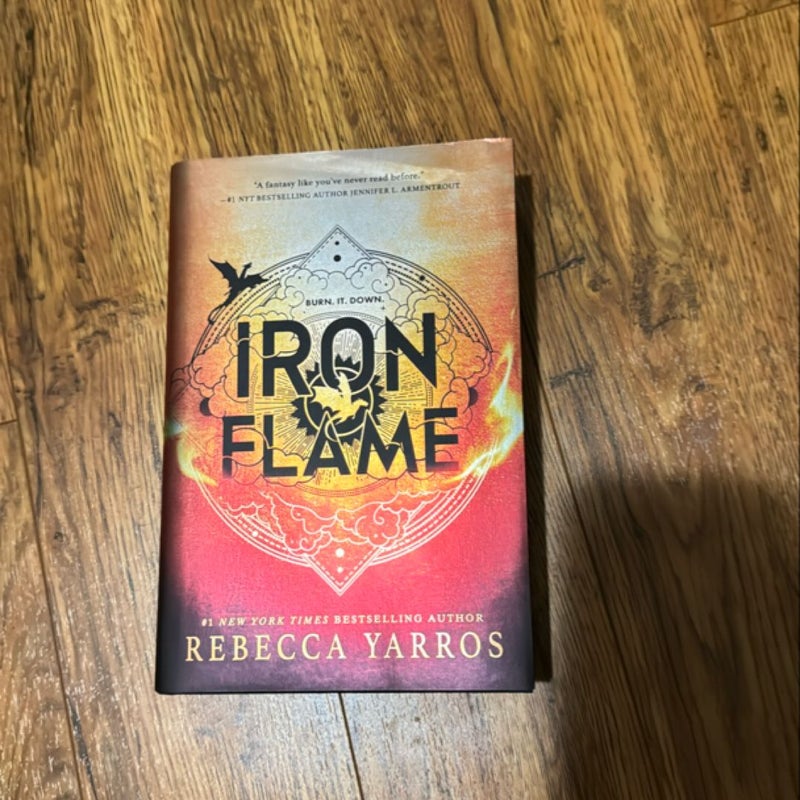 Iron Flame First Print black edges 