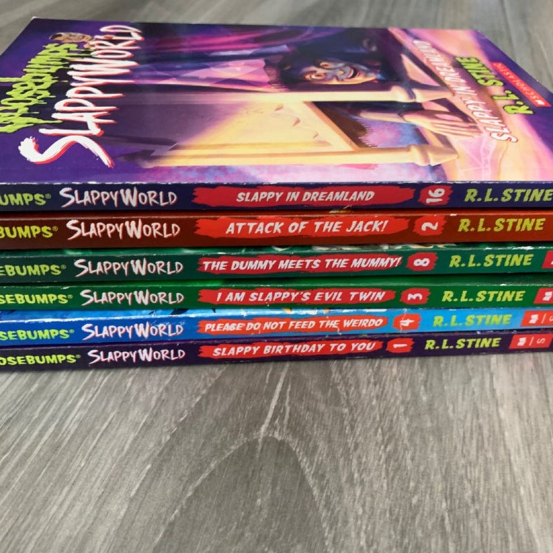 LOT Of (6) GOOSEBUMPS: SLAPPYWORLD, VTG Teen Horror Series by R.L. Stine *HTF*