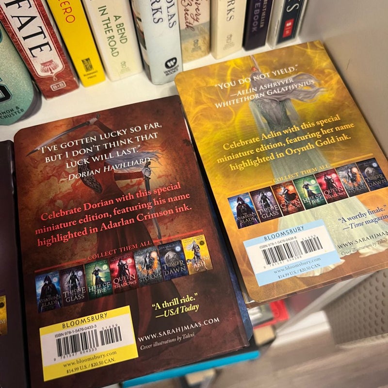 Throne of Glass mini character editions 