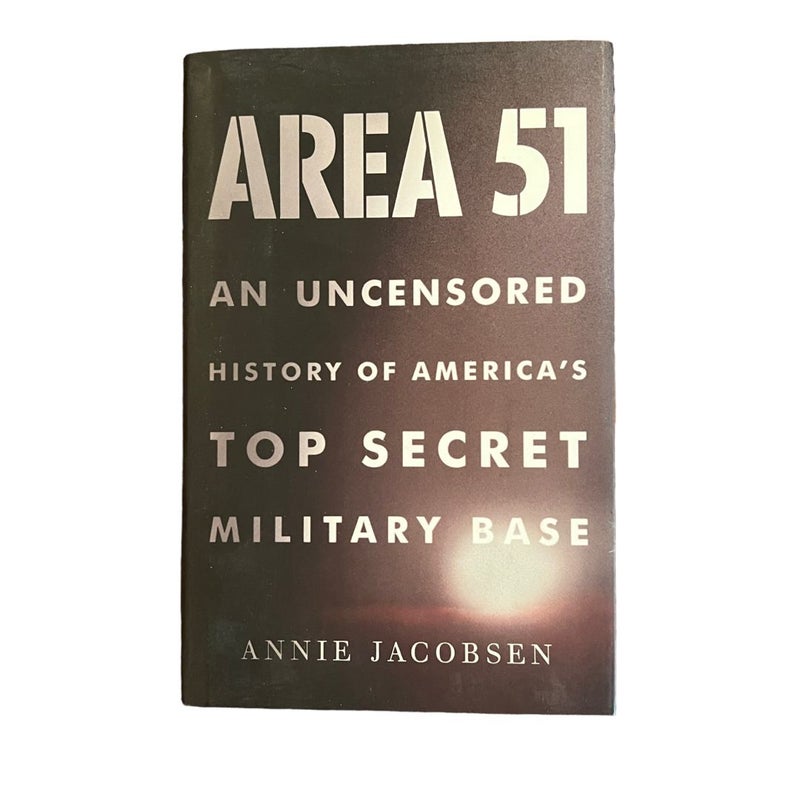 Area 51 First Edition HC DJ