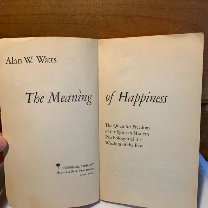 The Meaning of Happiness