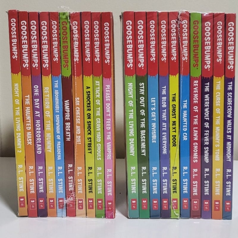 Goosebumps 20 book set unopened 