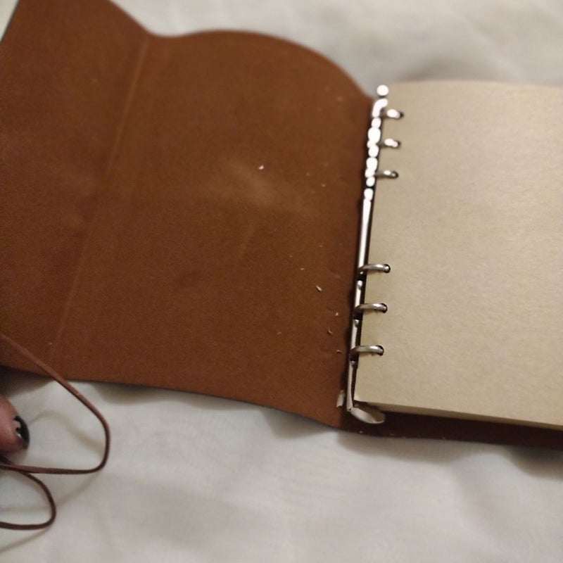 Blue Green Vintage Leather Cover Journal Notebook 