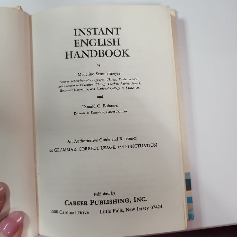 Instant English Handbook