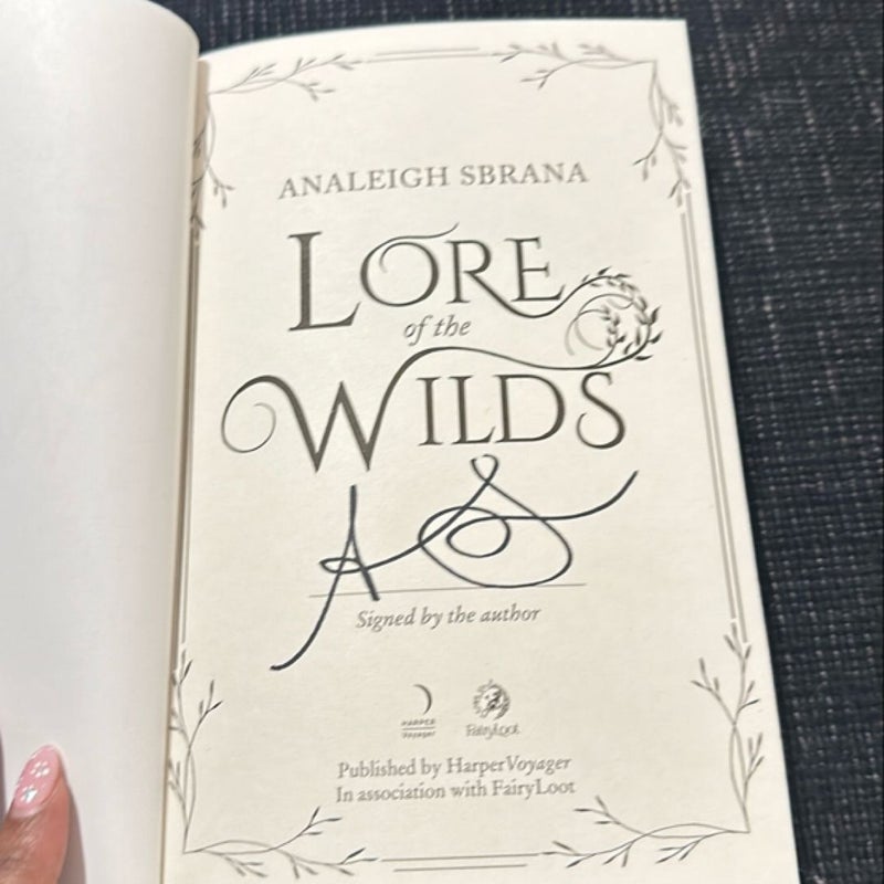 Fairyloot Lore of the Wilds - Signed 