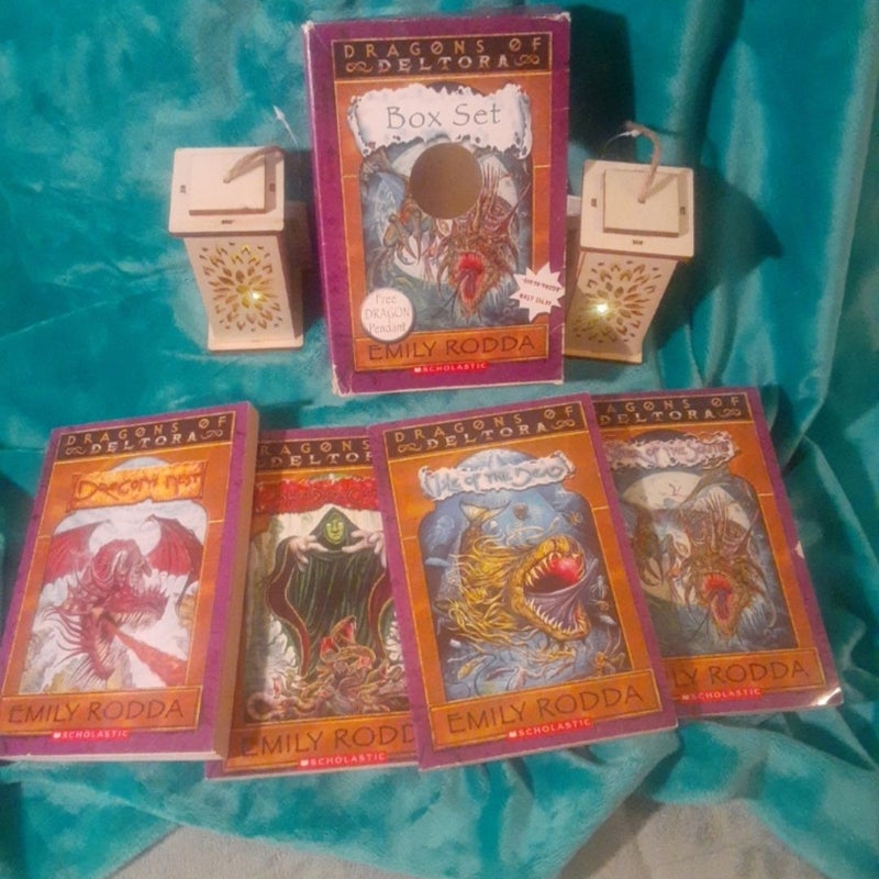Dragons Of Deltora By Emily Rodda Box Set, Kid Books 1-4, No Pendant, Paperbacks