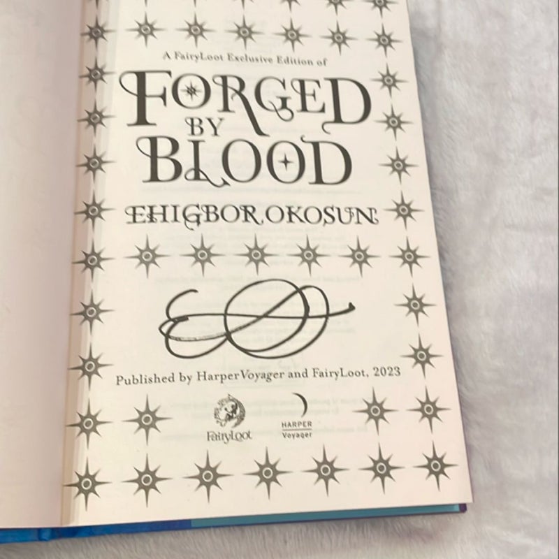 SIGNED Fairyloot Forged by Blood