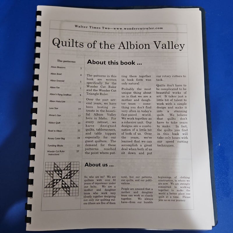 Quilts of the Albion Valley